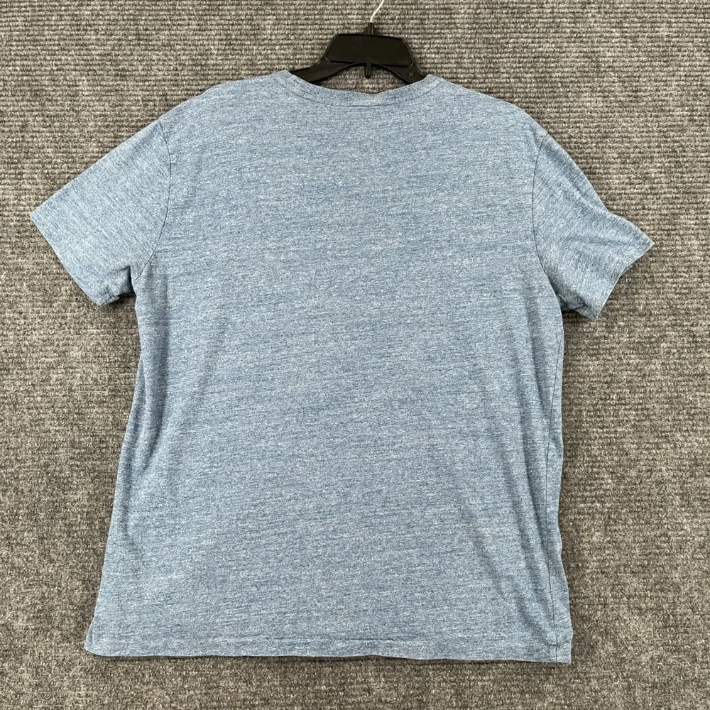 Polo Ralph Lauren Crew Neck T-Shirt Mens L Blue Heathered Pony Casual Wear